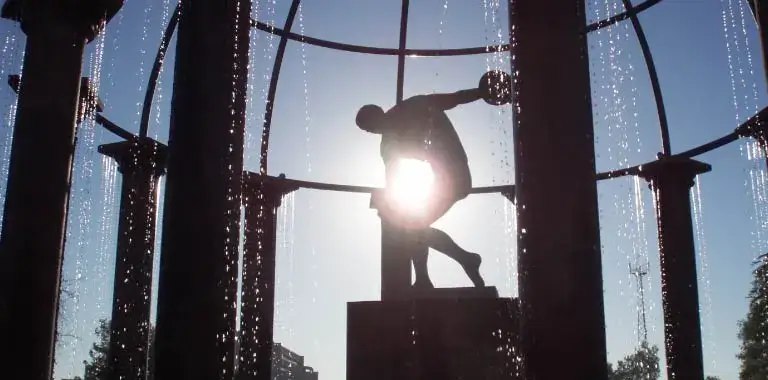 el discobolo en el parque ostimuri en cd obreg�n