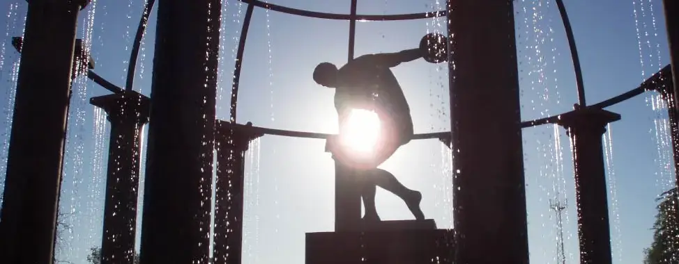 el discobolo en el parque ostimuri en cd obreg�n