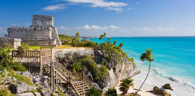 el castillo archaeological site in tulum
